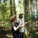 membres d'EcoTree travaillant sur terrain dans la forêt du syndicat